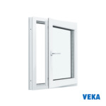 Пластиковое окно ПВХ VEKA одностворчатое 700x700мм (ВхШ) Двухкамерное